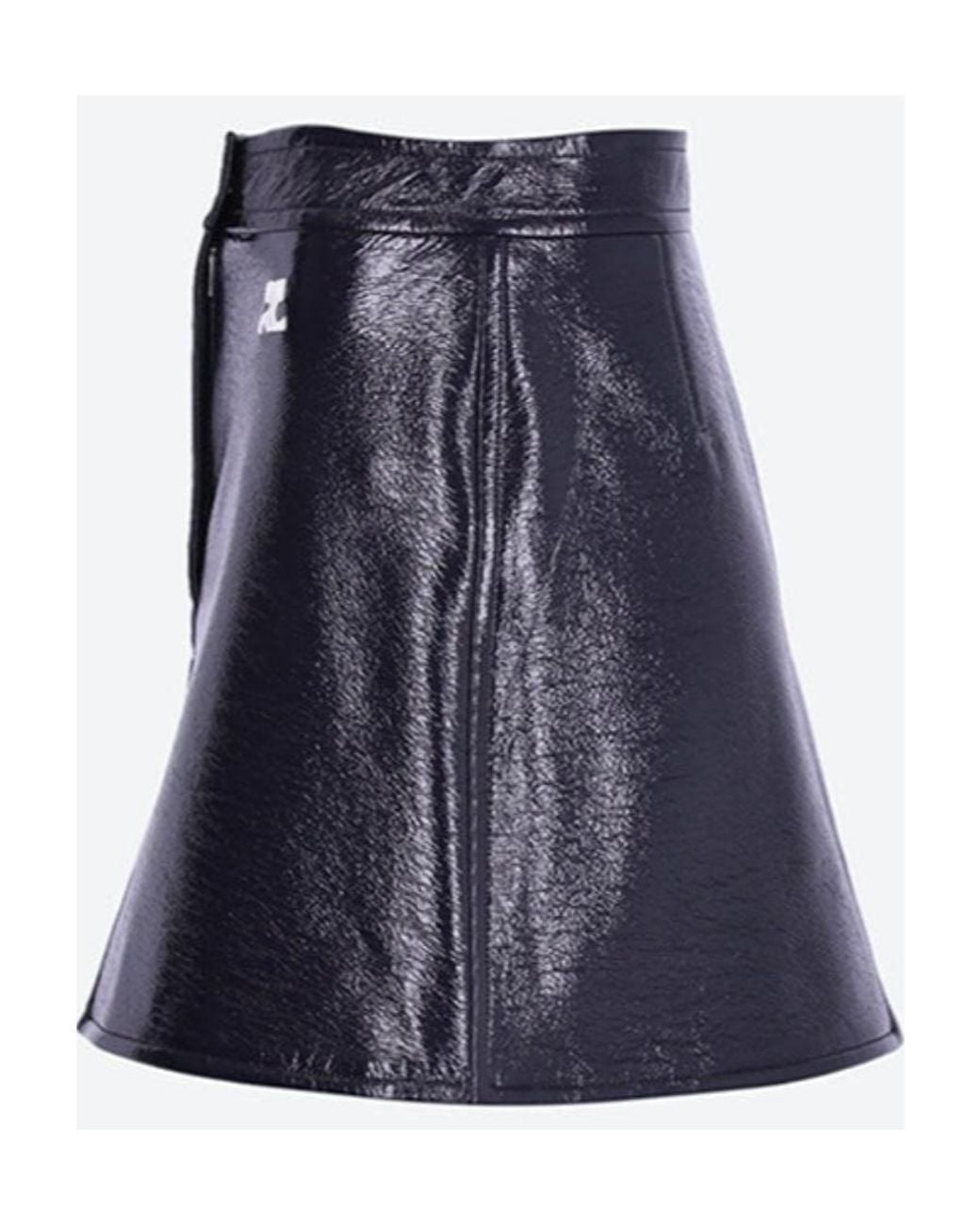 Courreges Blue Logo Skirt