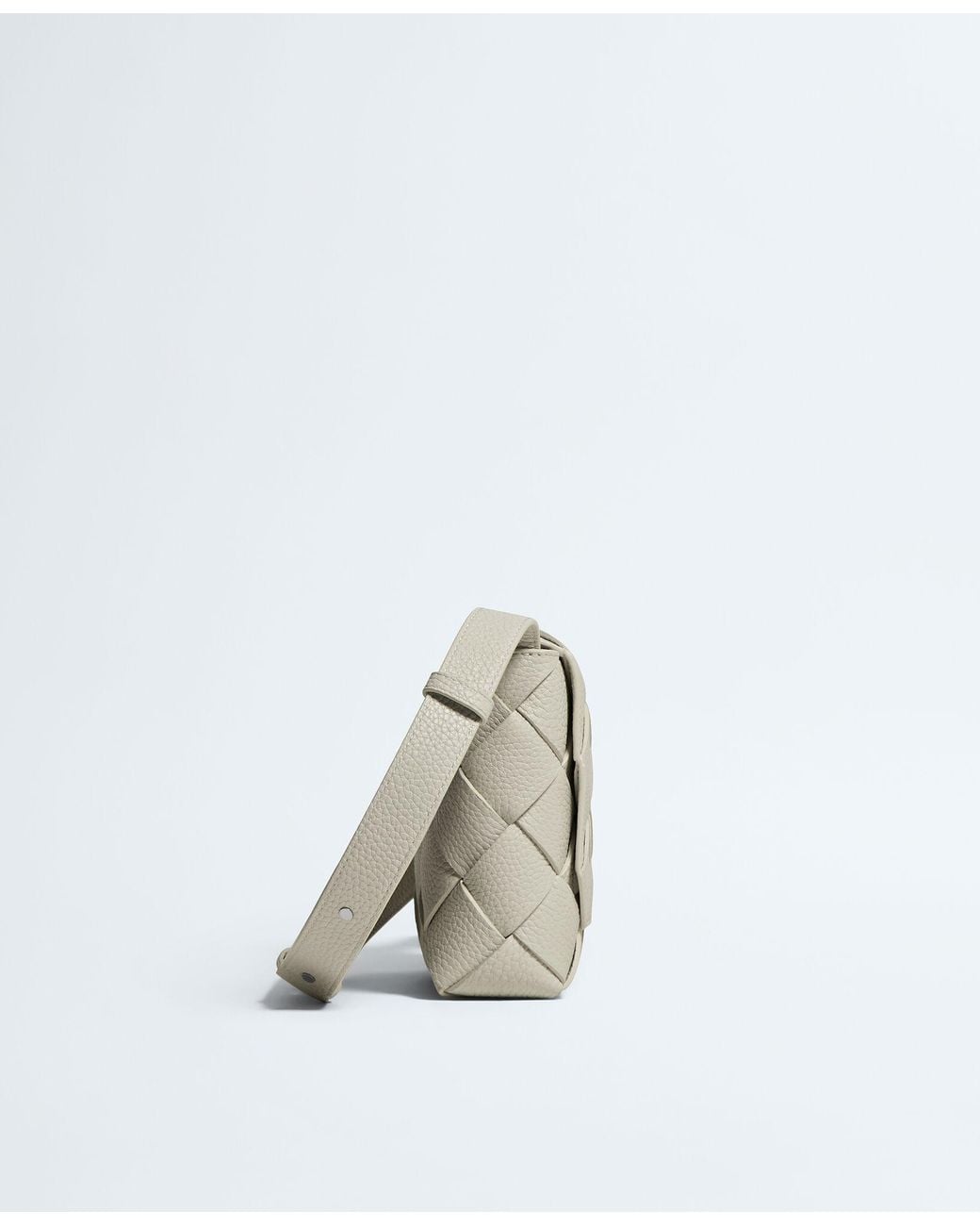Bottega Veneta Gray Diago Intreccio Cross-Body Bag for men