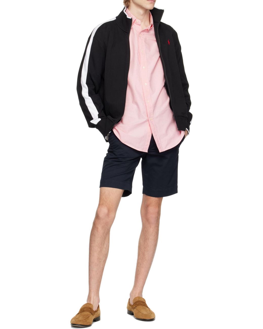 Polo Ralph Lauren Gray Logo Detailed Stretch Shorts for men