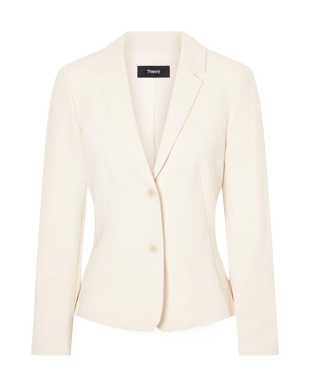 Theory White Long-Sleeved Suit Jacket