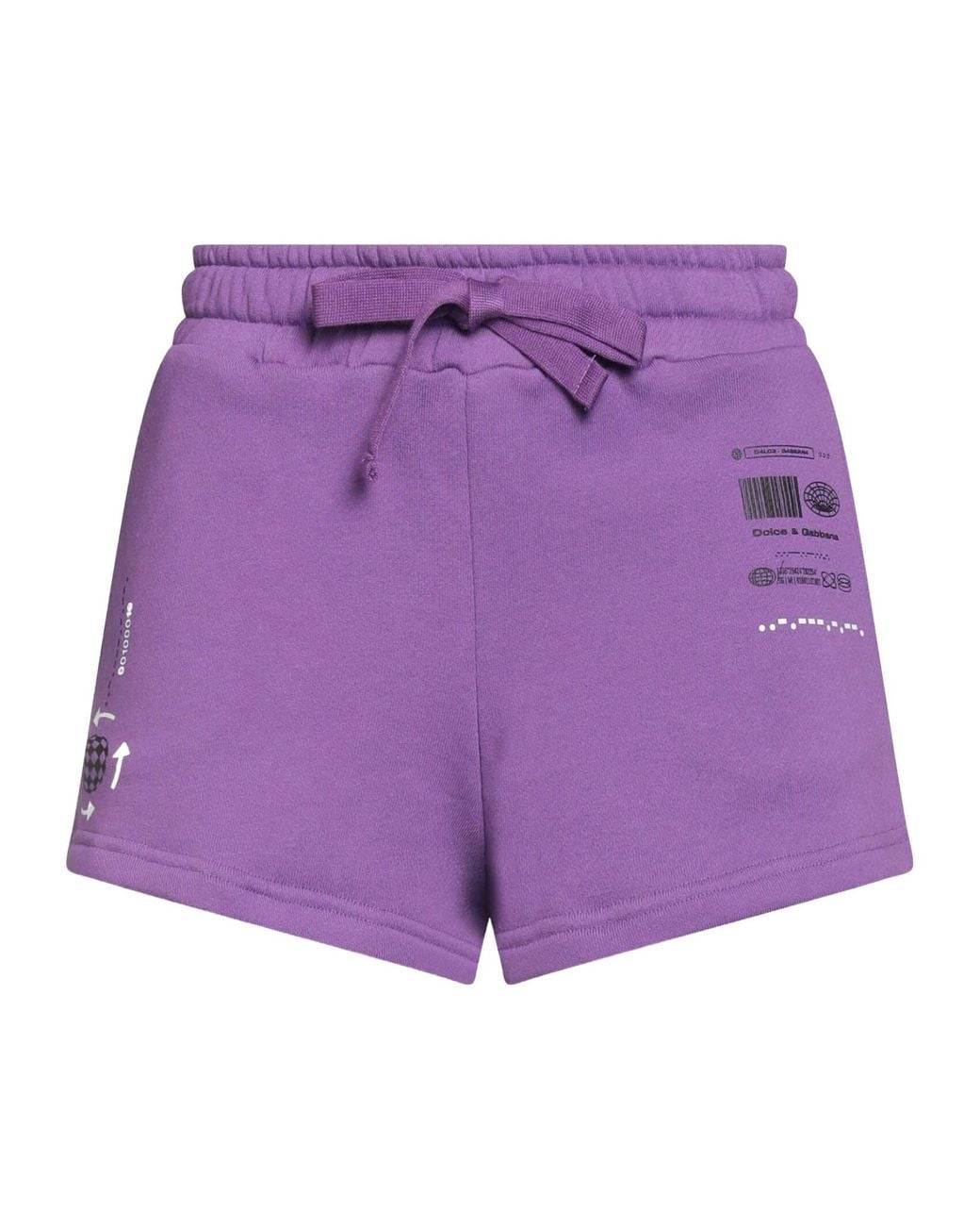 Dolce & Gabbana Purple Plain Colour Shorts