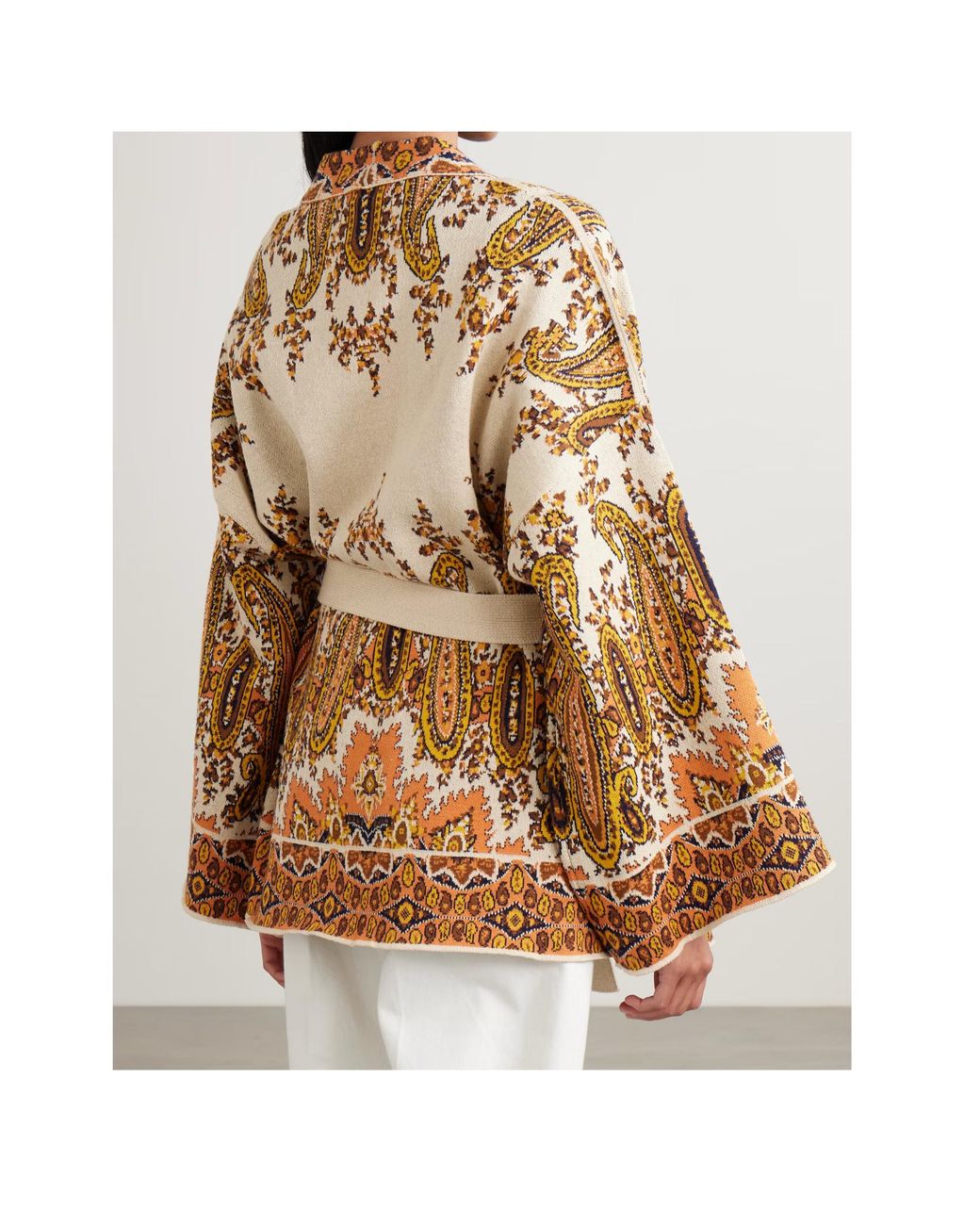 Etro Brown Belted Cape