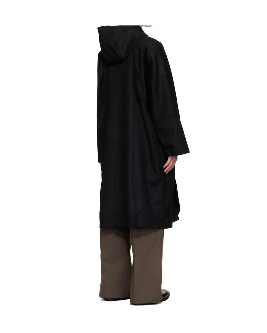 Kiko Kostadinov Black Hooded Coat for men