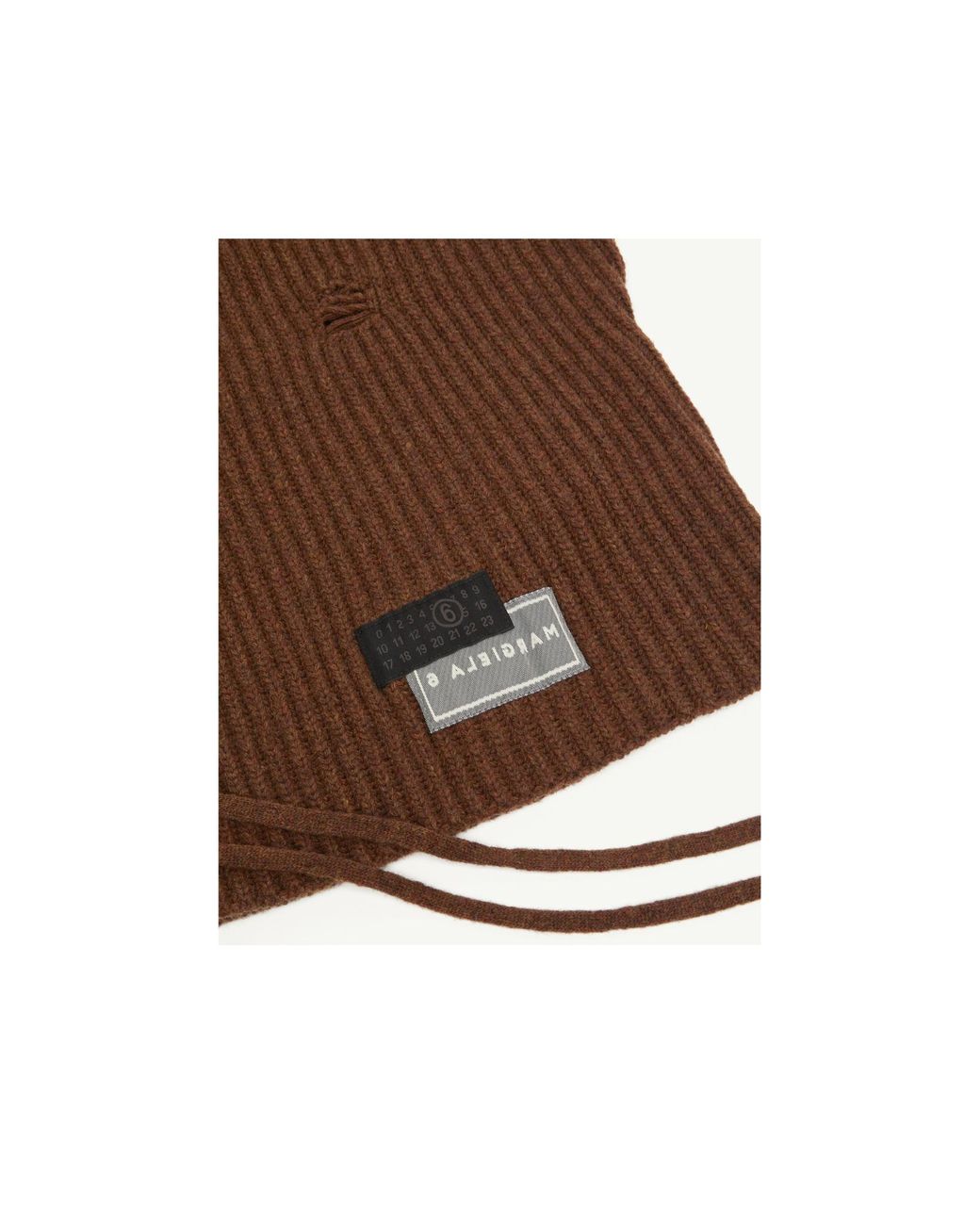 MM6 by Maison Margiela Brown Drawstring Hood