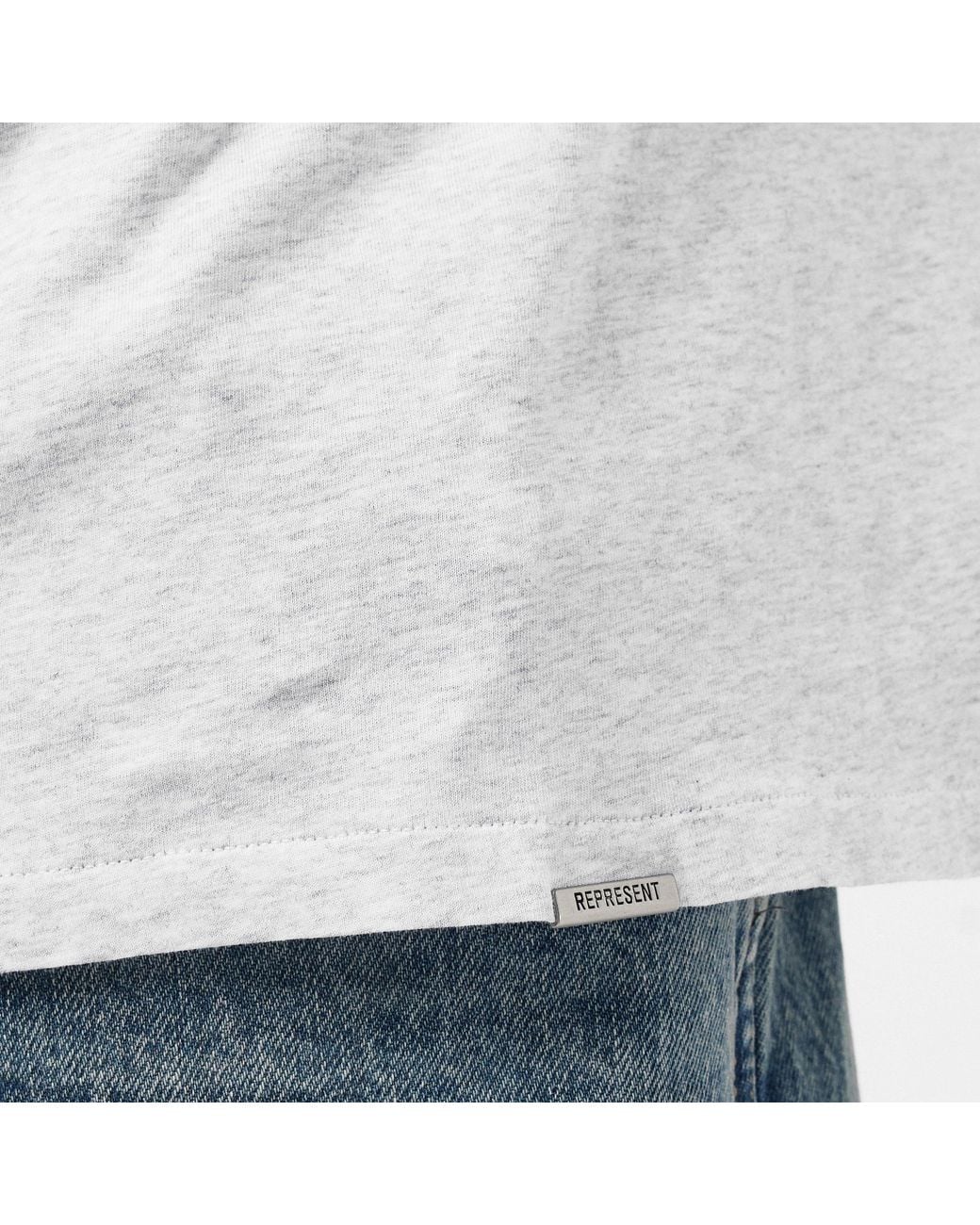 Represent White Simple And Versatile Top for men