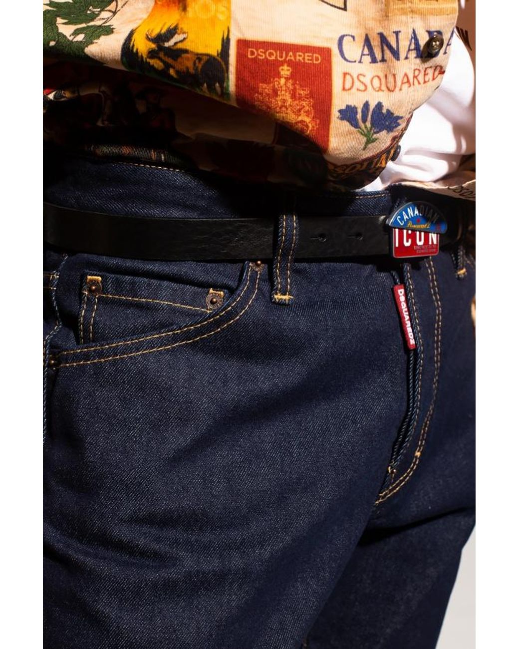 DSquared² Blue Slim-Fit Straight Leg Jeans for men