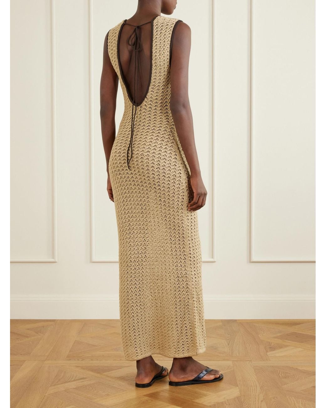Sir Natural Ellinor Open-Knit Cotton Dress