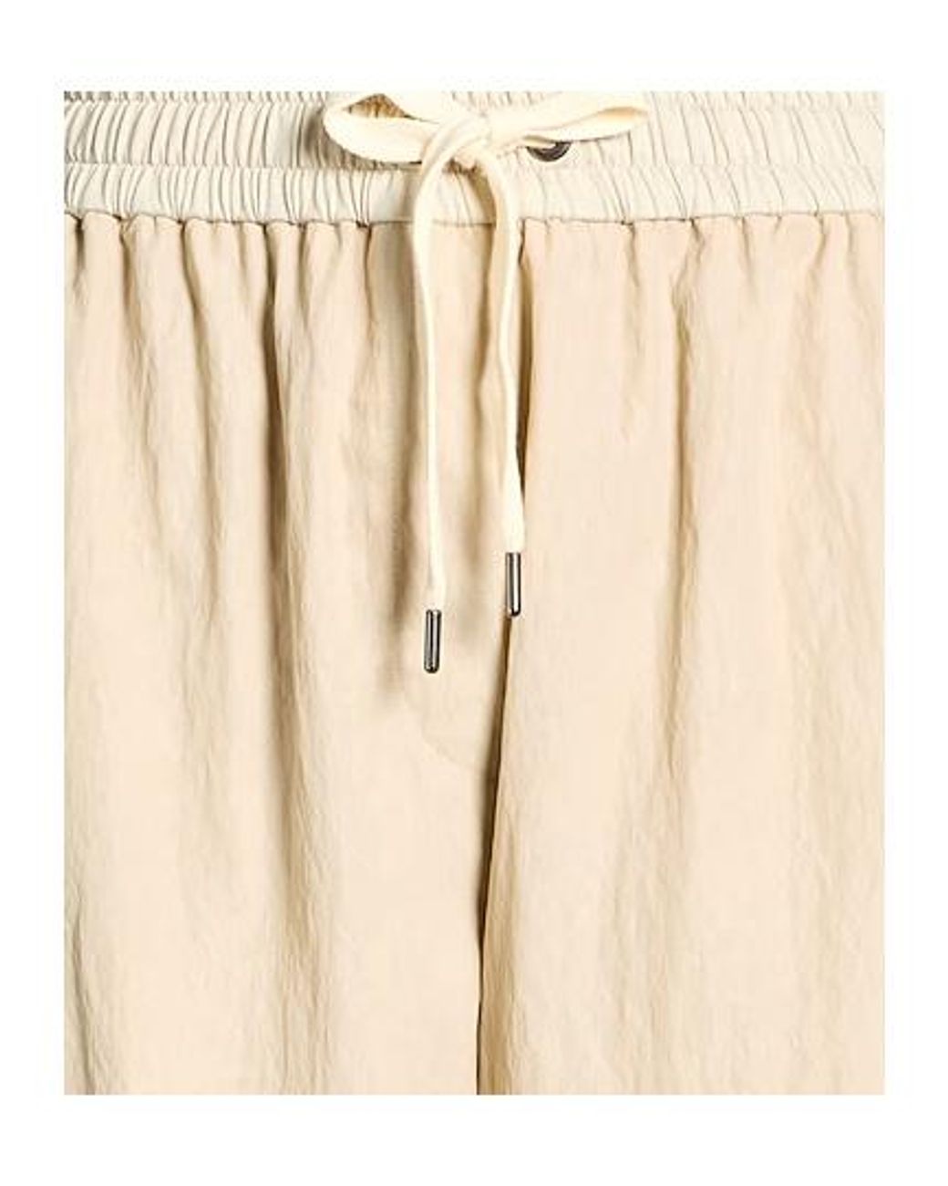 Brunello Cucinelli Natural Minimalist Tapered Pants