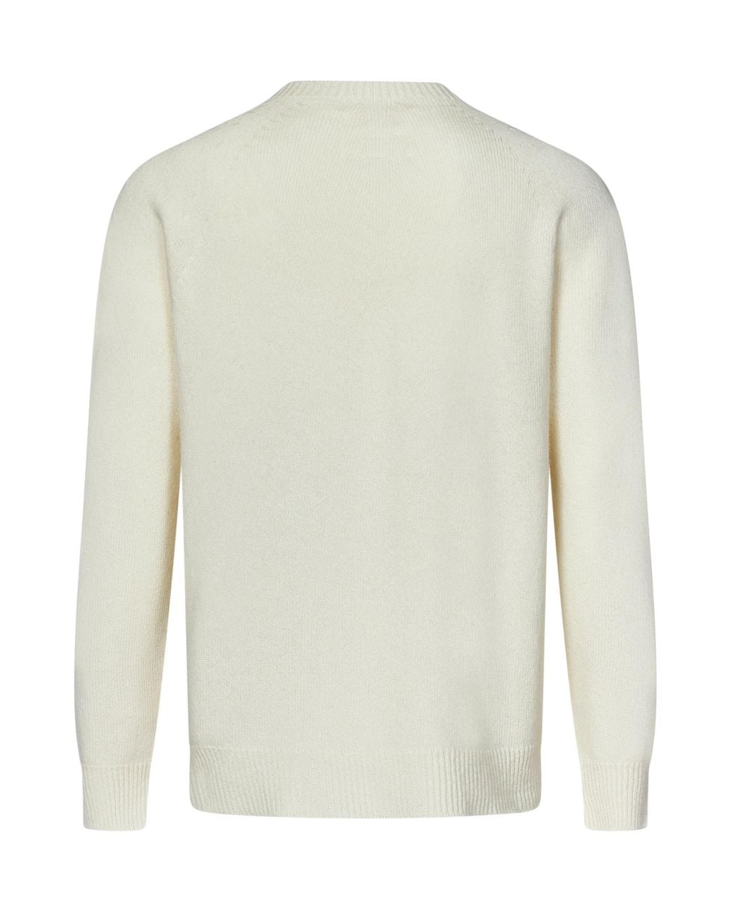 Jil Sander White Crewneck Knitted Jumper for men