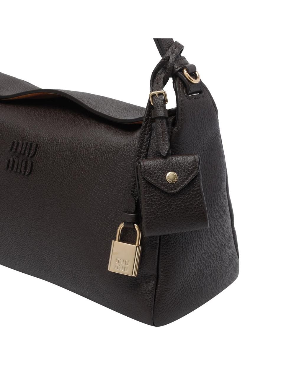 Miu Miu Black Patterned Shoulder Bag