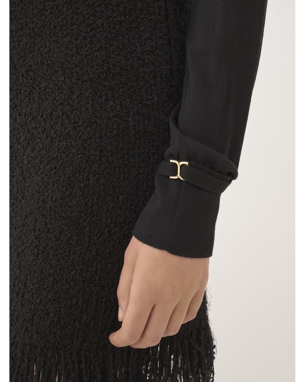 Chloé Black Chloé Crewneck Knitted Jumper