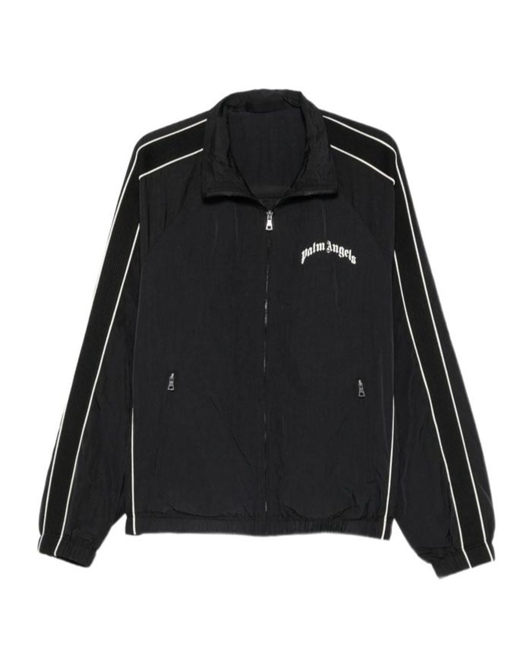 Palm Angels Black Logo Track Jacket for men