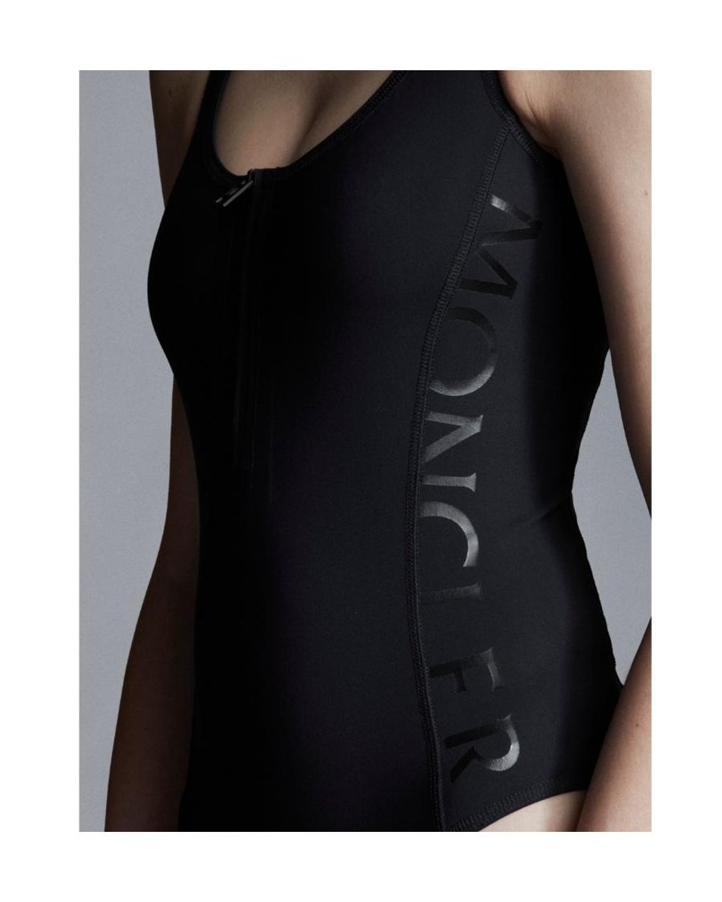 Moncler Black Logo Swimsuit