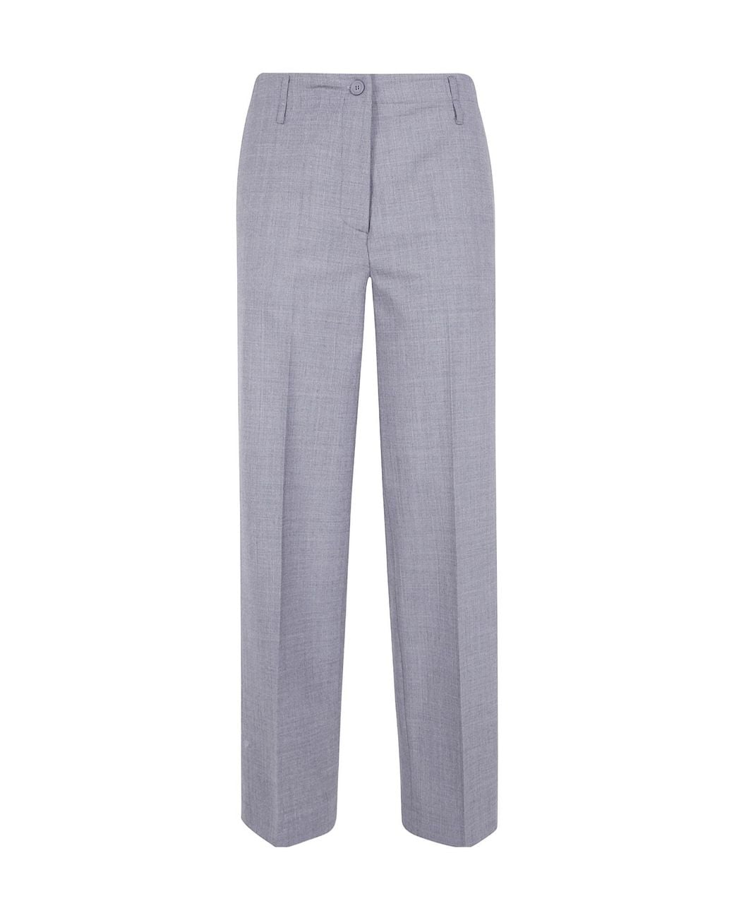Semicouture Gray Shelby Pleated Trousers