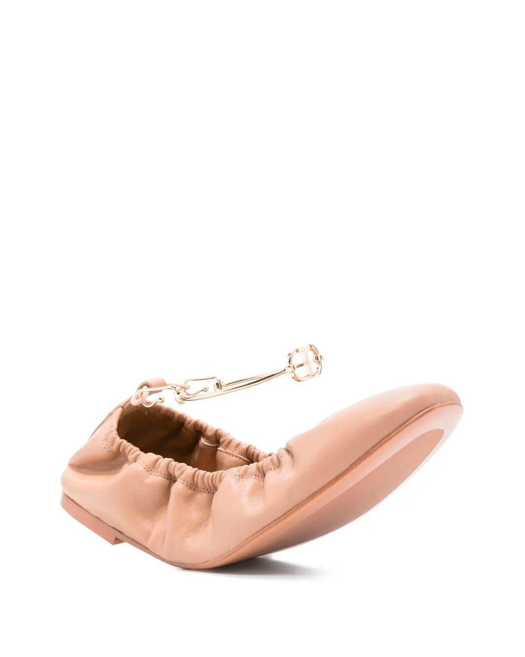 Twinset Pink Ankle Strap Ballet Flats