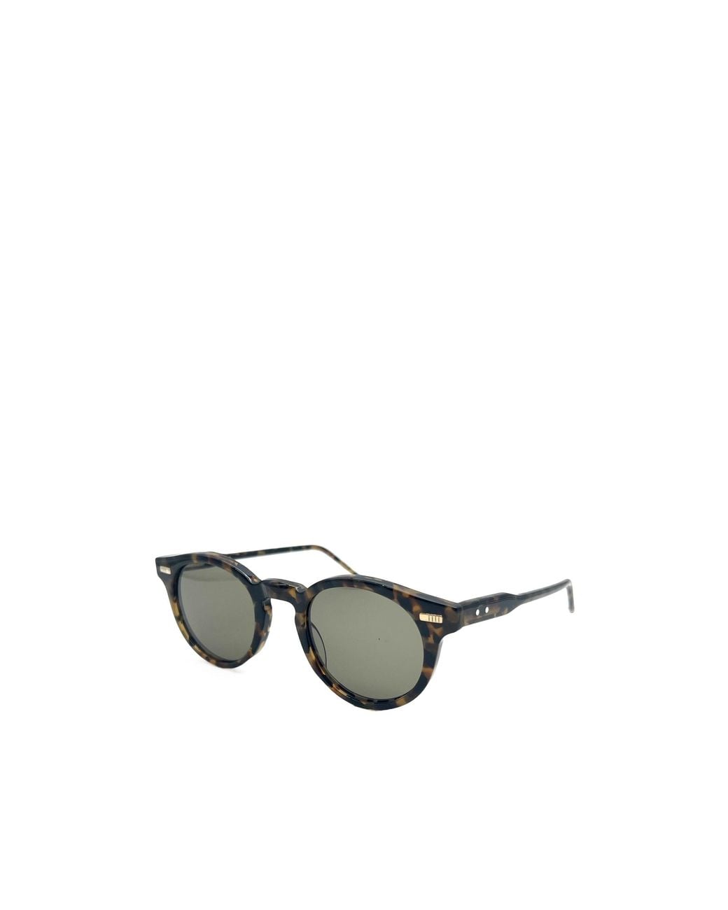Thom Browne Metallic Eyewear Round Frame Sunglasses for men