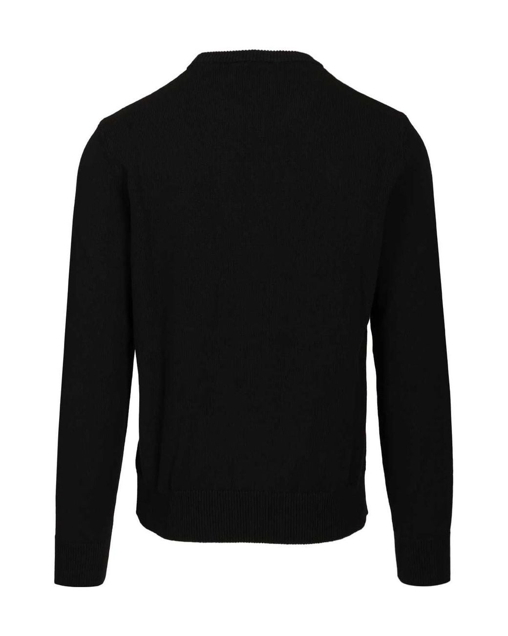 Emporio Armani Black Logo Crewneck Knitted Jumper for men