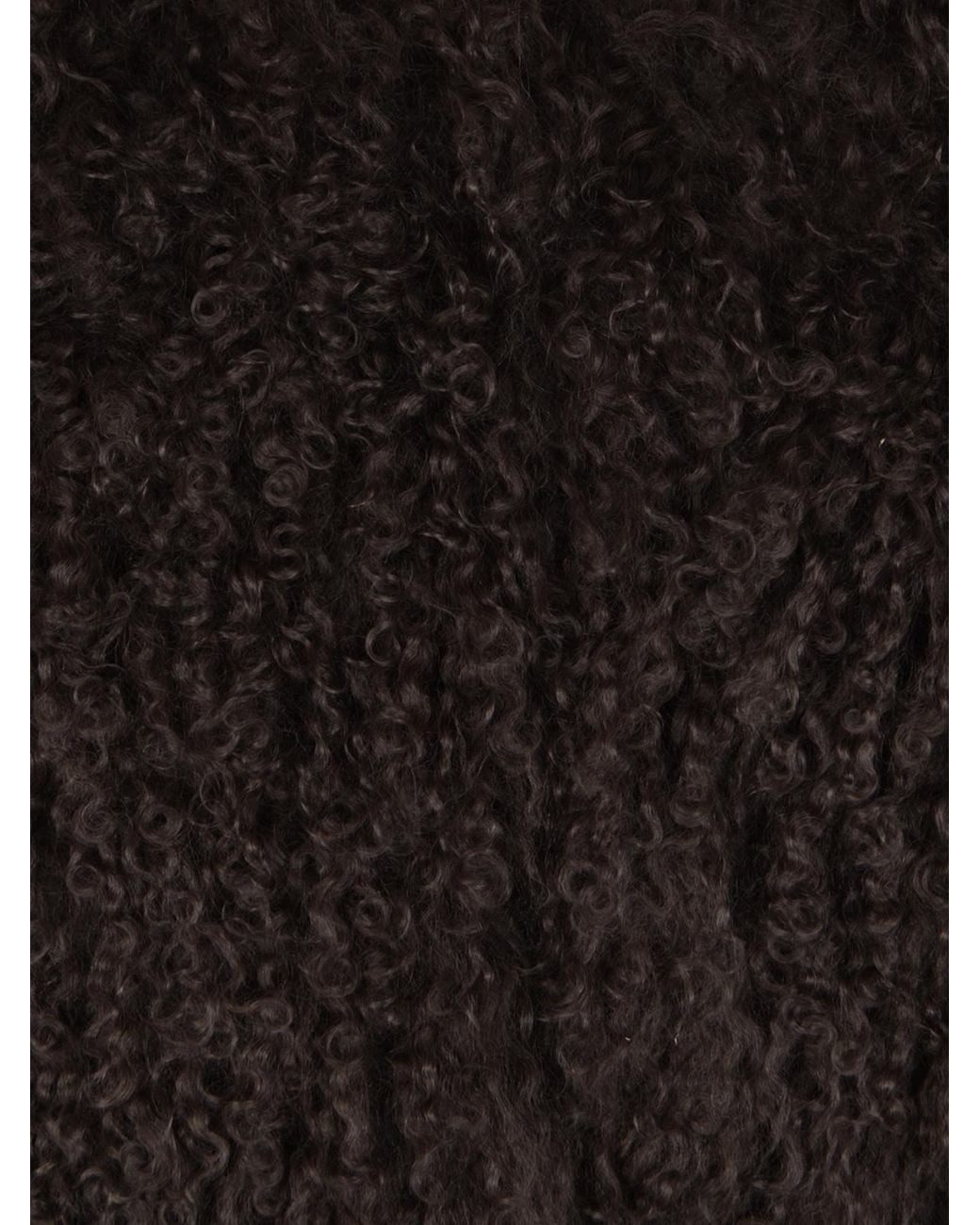 Yves Salomon Black Long-Sleeves Fur Coat
