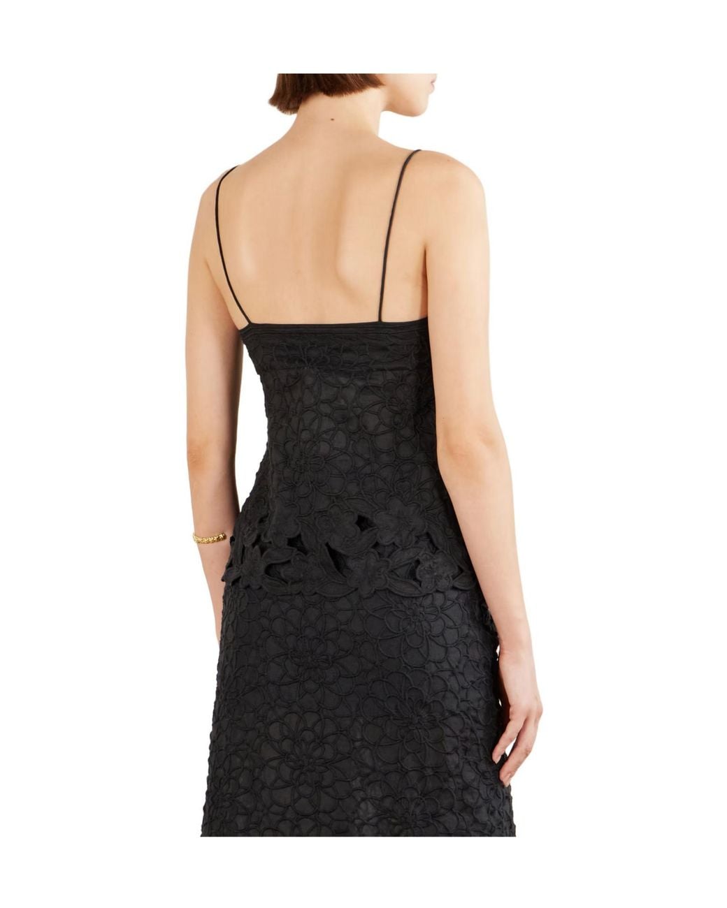 Isabel Marant Black Floral-Embroidered Ramie Tank