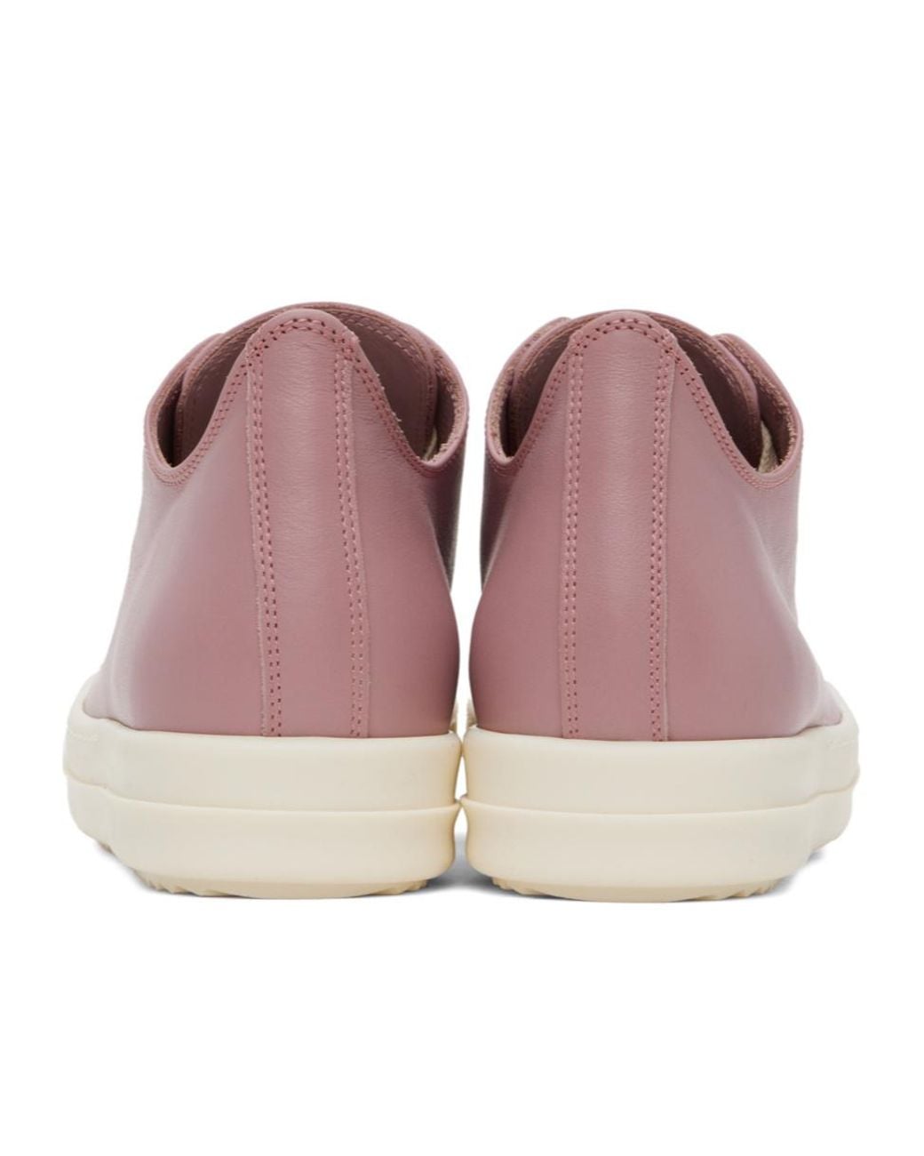 Rick Owens Pink Lido Round-Toe Lace-Up Sneakers for men