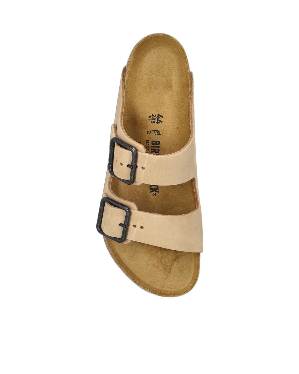 Birkenstock Brown Arizona Buckle Slides for men