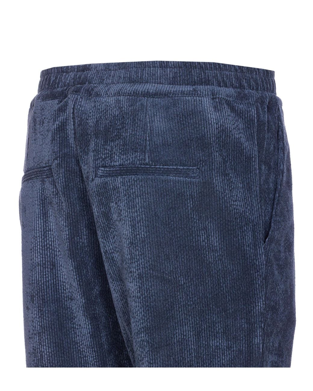 FAMILY FIRST Blue Family First Velvet Chino Pants for men
