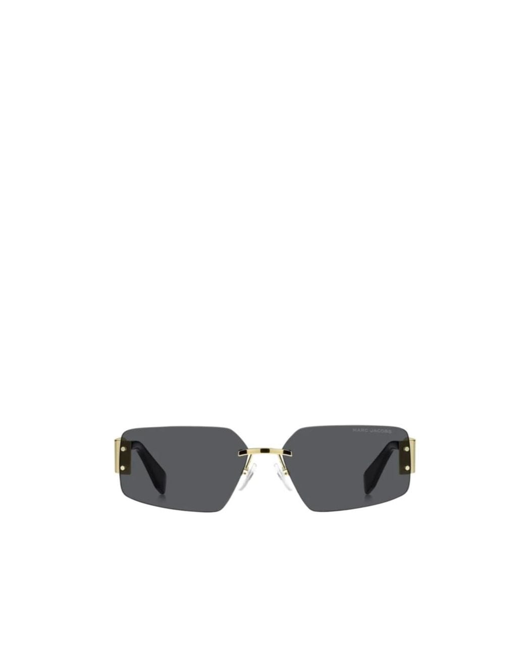 Marc Jacobs White Geometric Frame Sunglasses for men