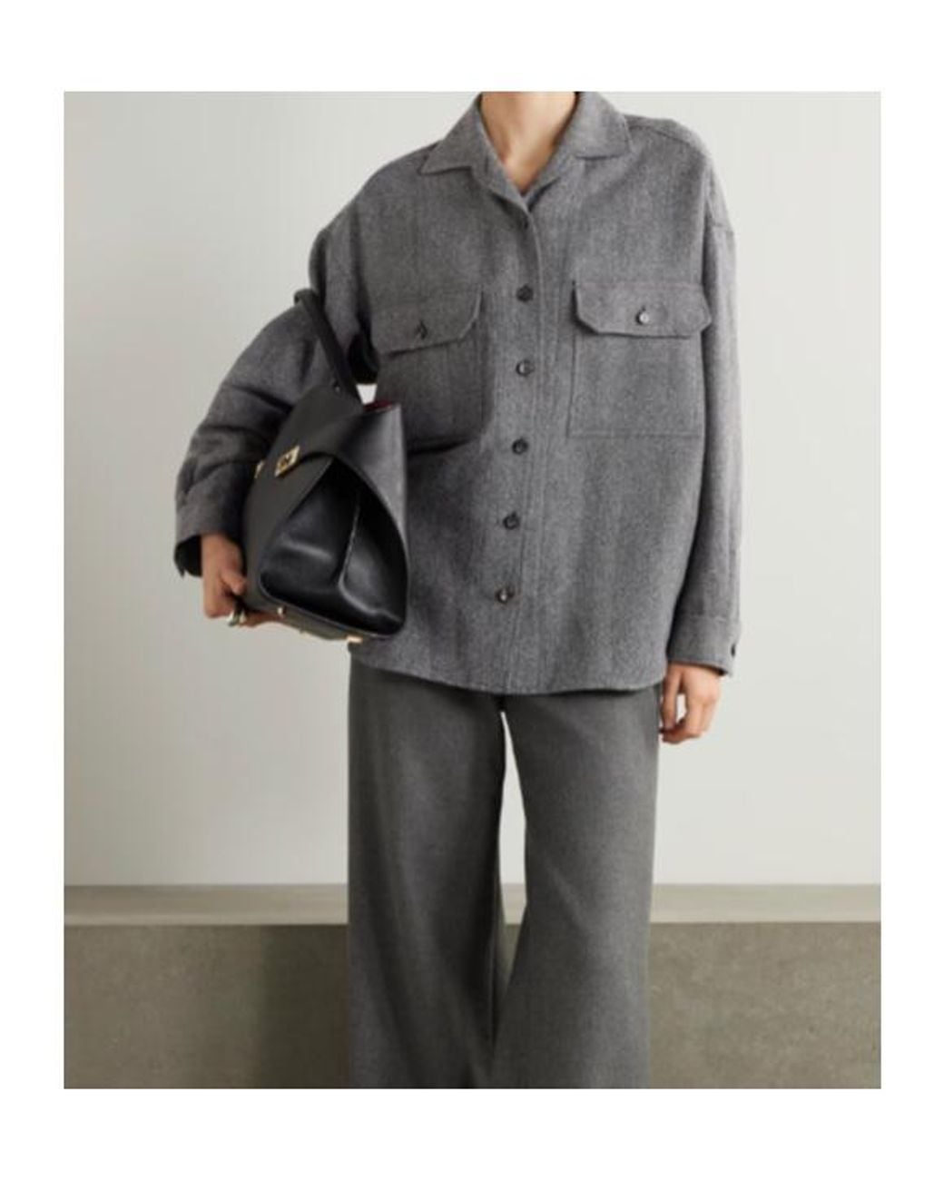 Loro Piana Gray Darby Buttoned Overshirt