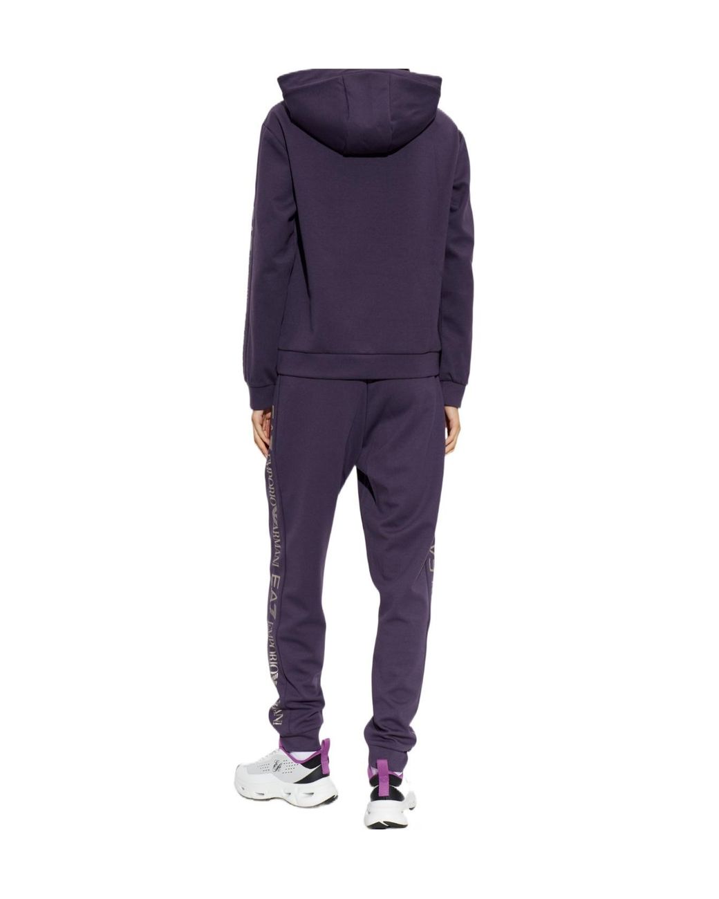 EA7 Blue Logo-Printed Two-Piece Tracksuit