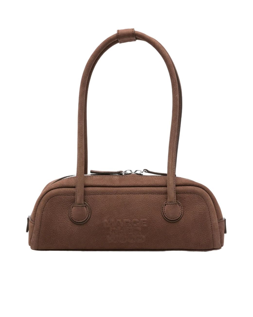 MARGE SHERWOOD Brown Soft Boston Mini Shoulder Bag