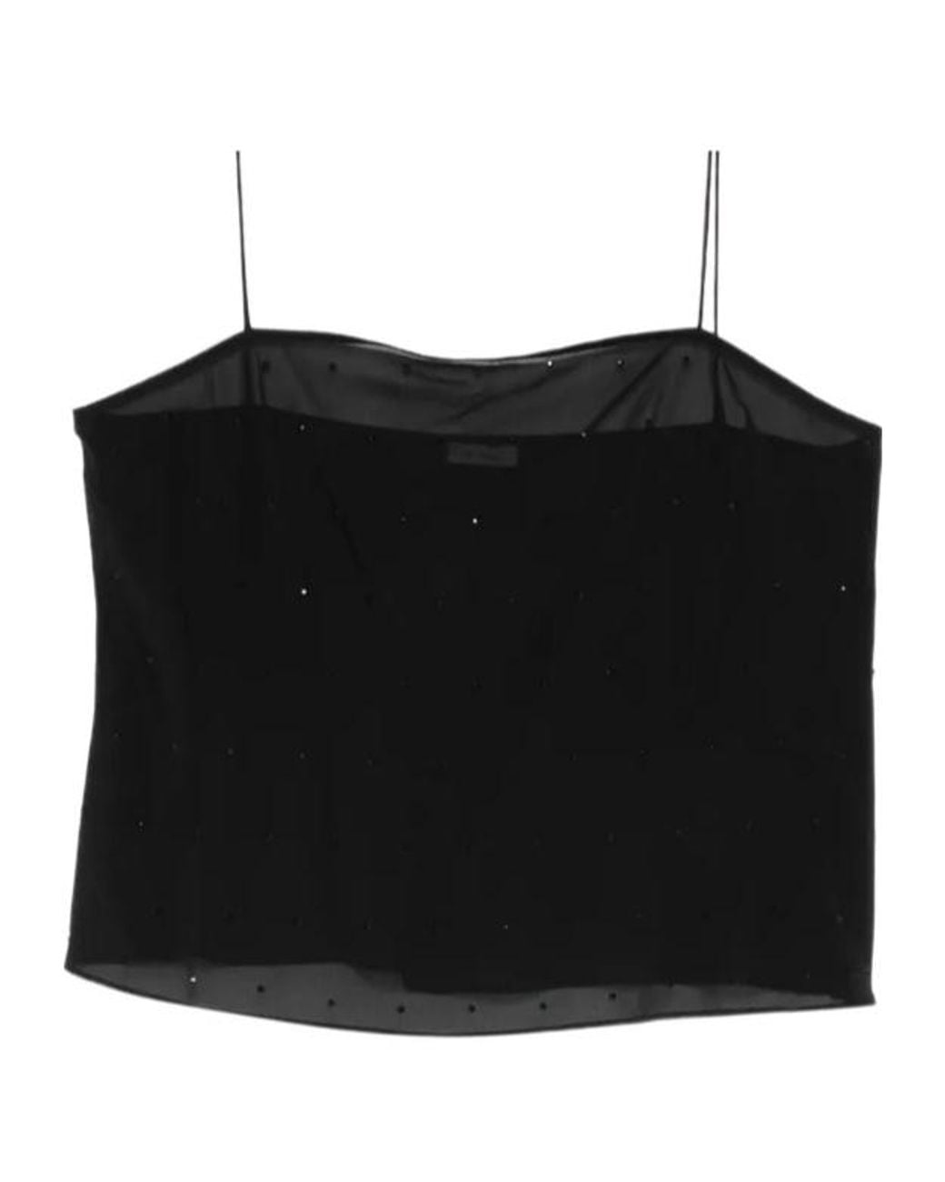 St. Agni Black Glass Bead Top