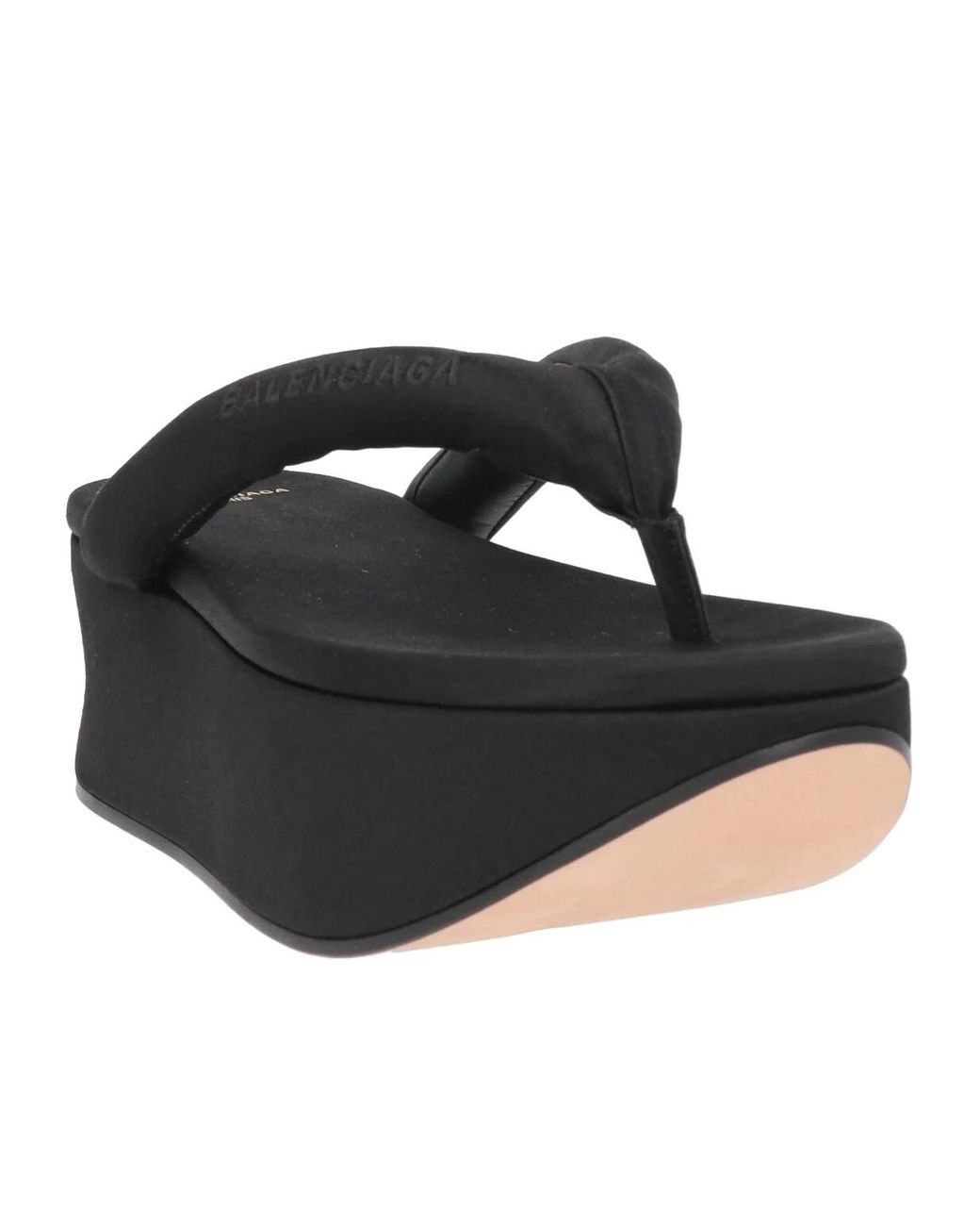 Balenciaga Black Flip Flops