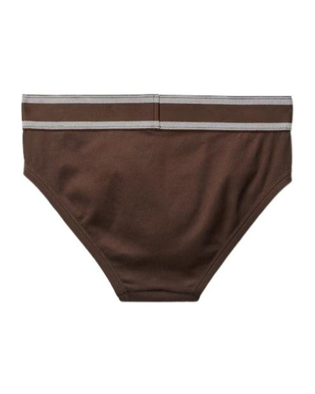 Versace Brown Ribbed Jersey Briefs for men