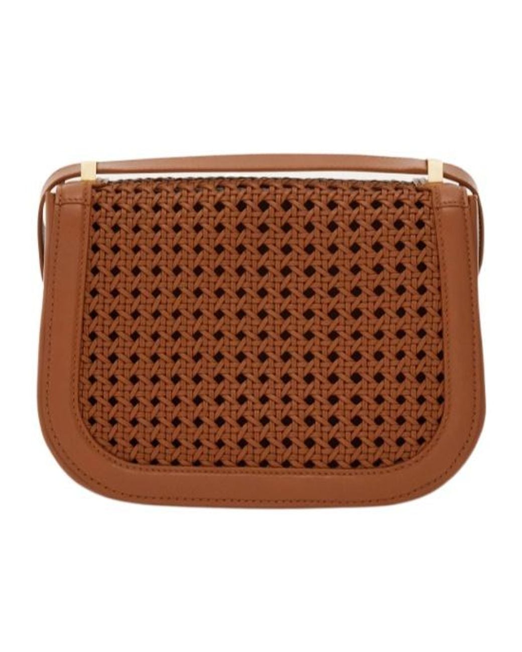 Ferragamo Brown Double Gancini North-South Crossbody Bag (Xs)