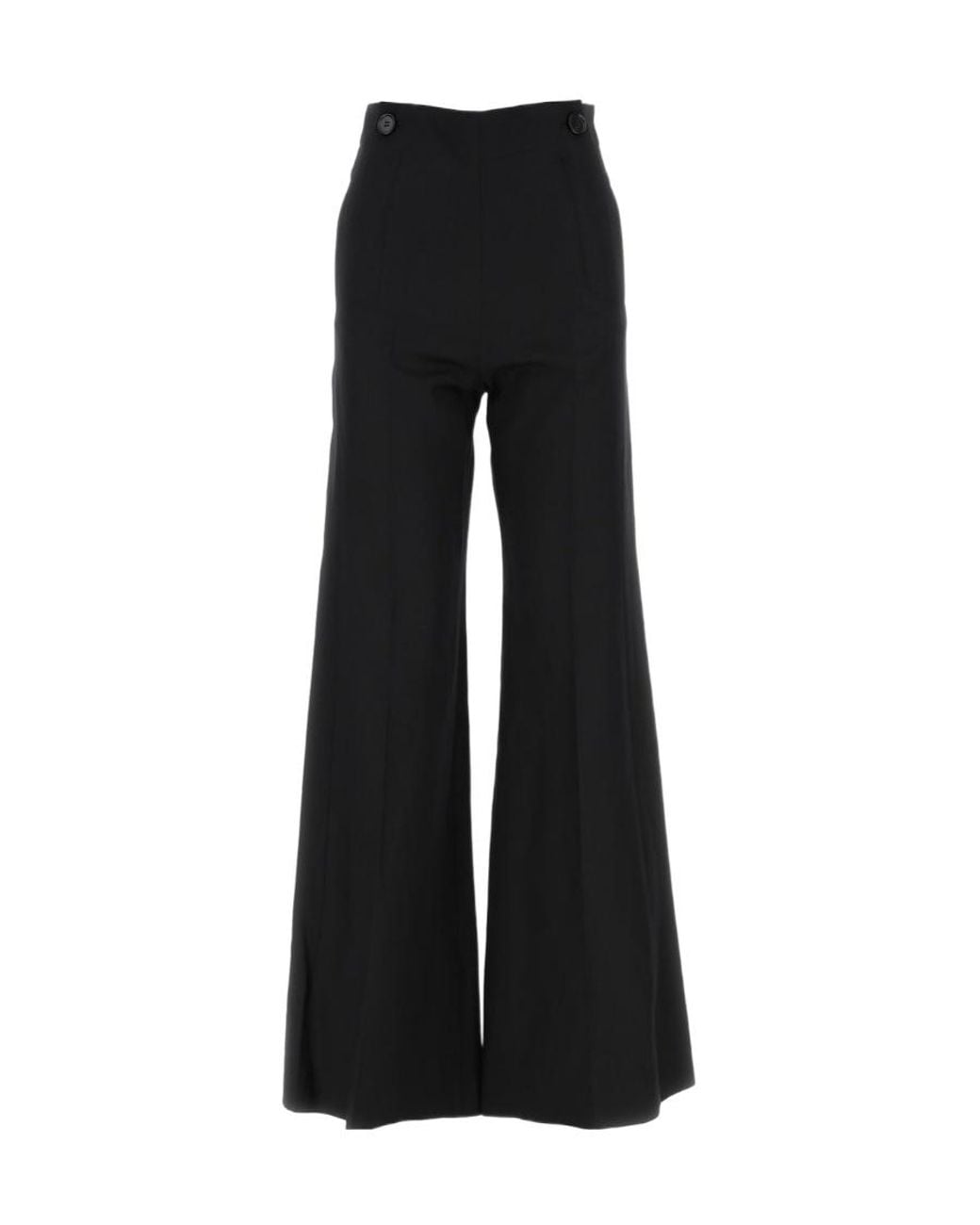 Chloé Black Logo Bell-Bottoms