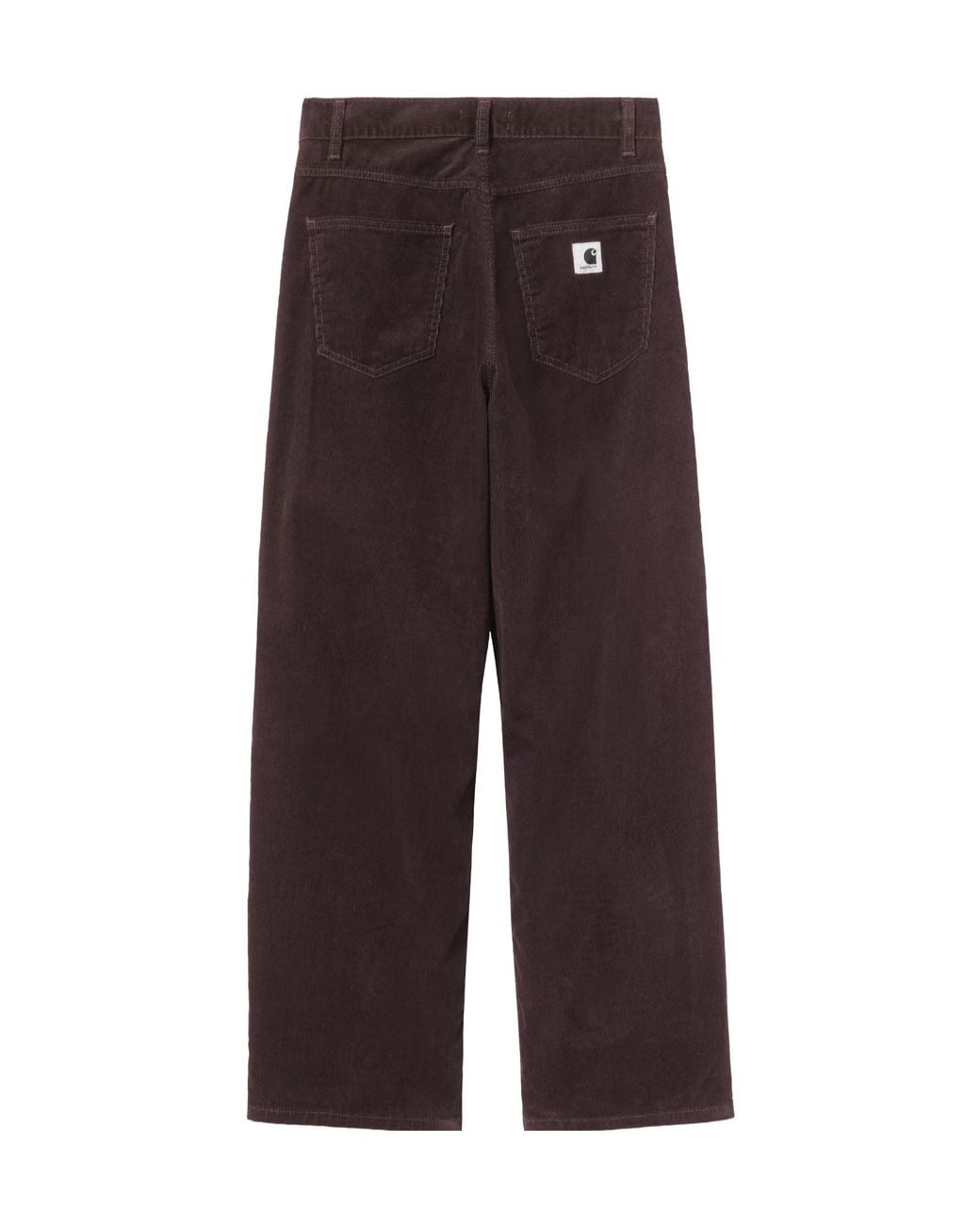 Carhartt Brown Brandon Corduroy Logo-Patch Trousers