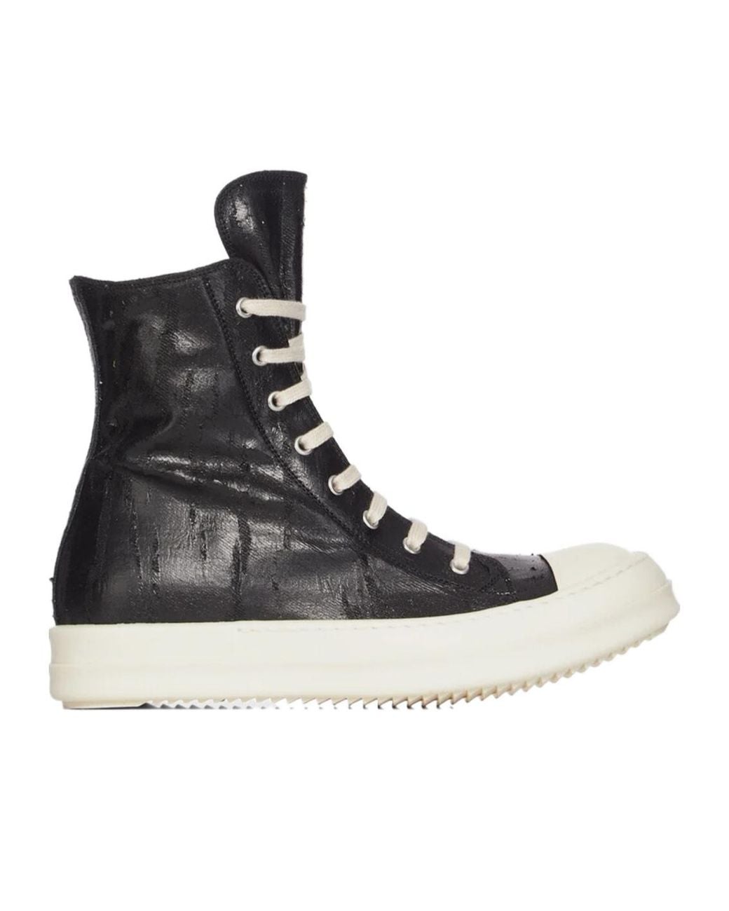 Rick Owens Black 13Oz Denim Sneaks for men