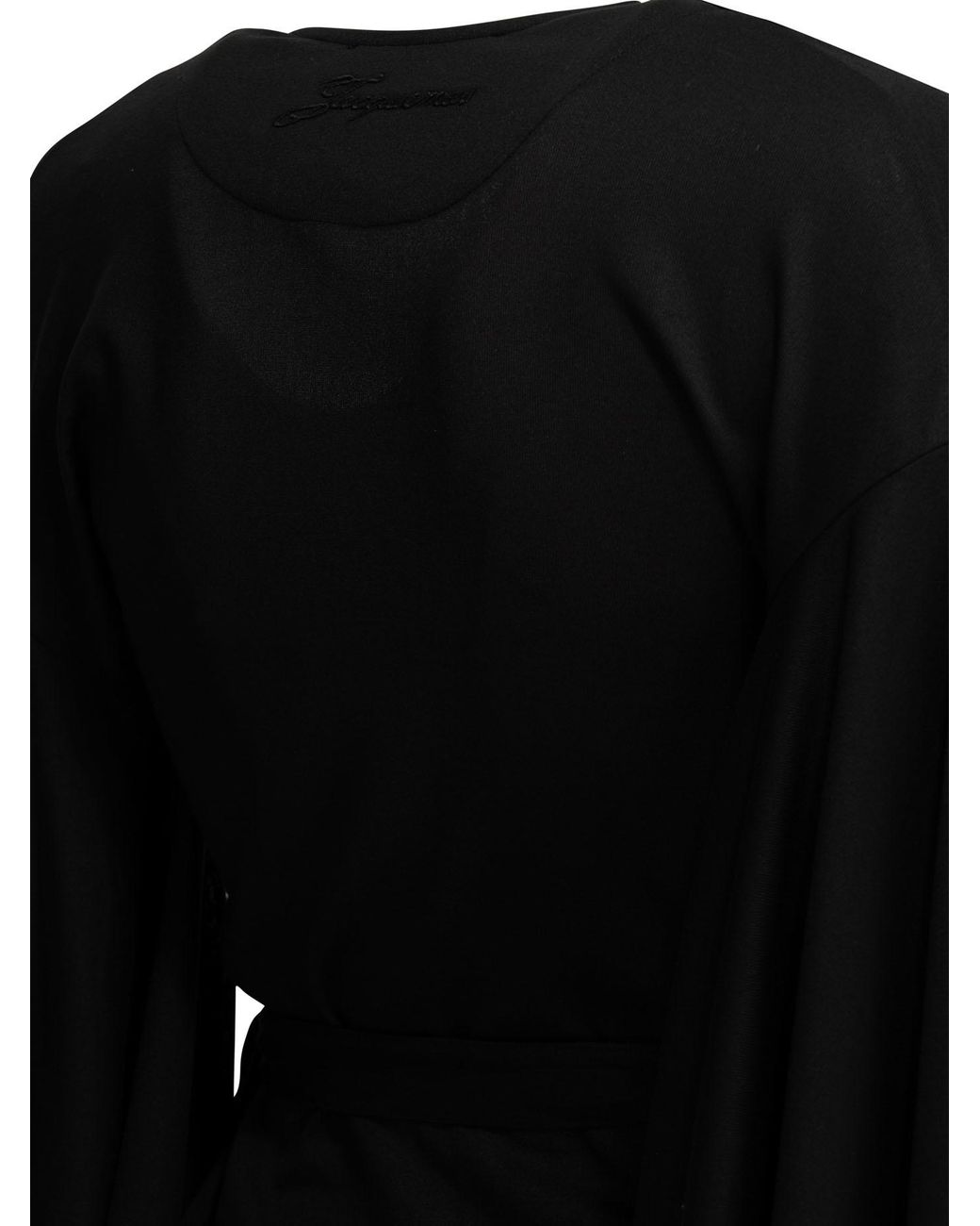 Jacquemus Black Le Cache Coeur Ventadou Wrap Top