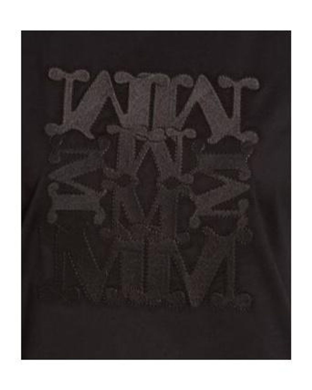 Max Mara Black Crew-Neck Short-Sleeve T-Shirt