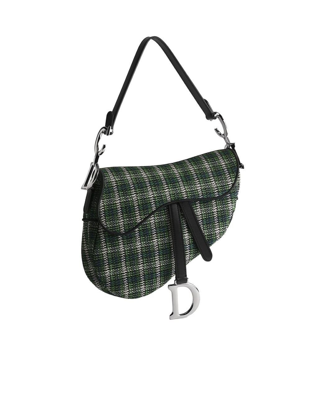 Dior Black Saddle Bag With Strap