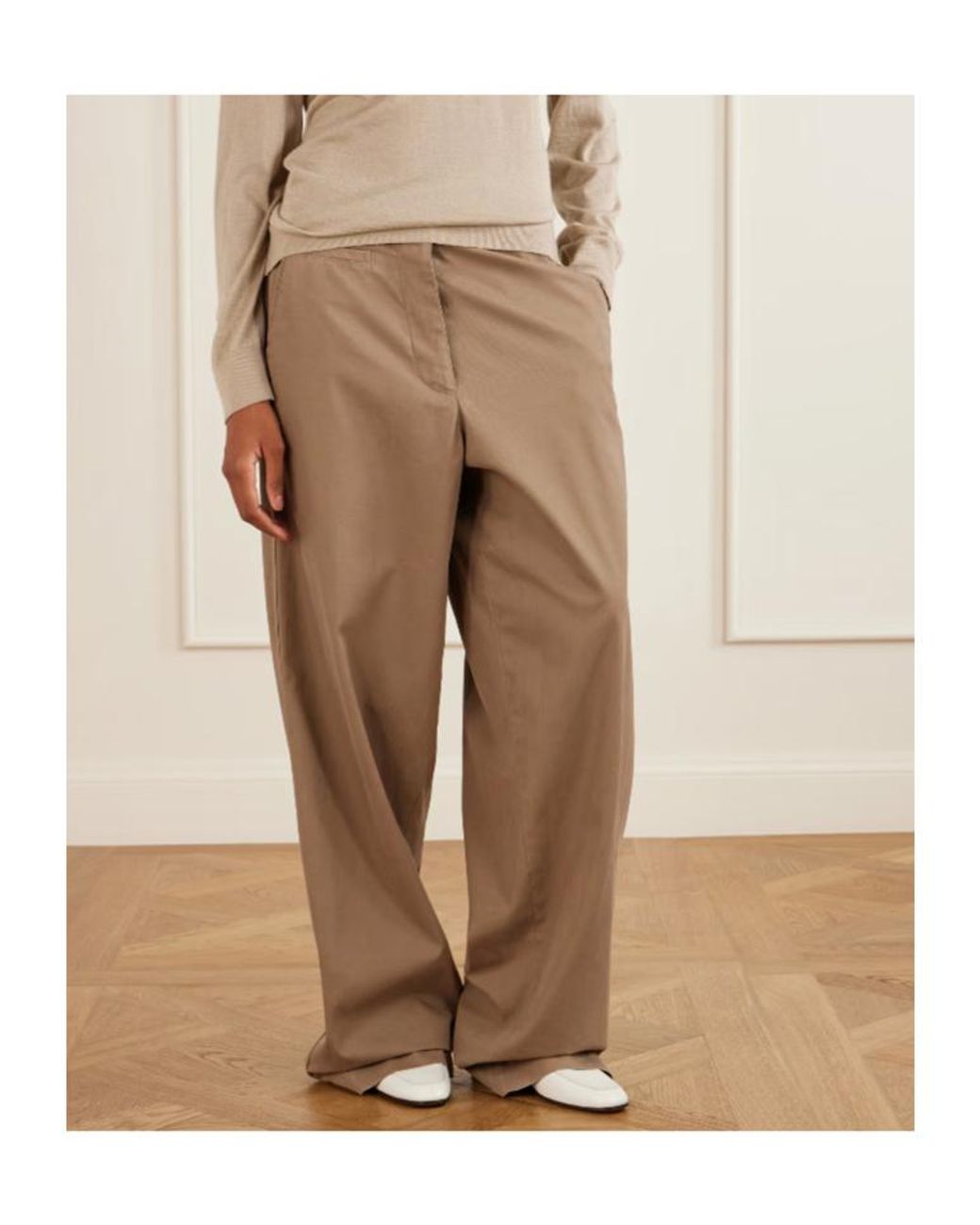The Row White Adam Loafers