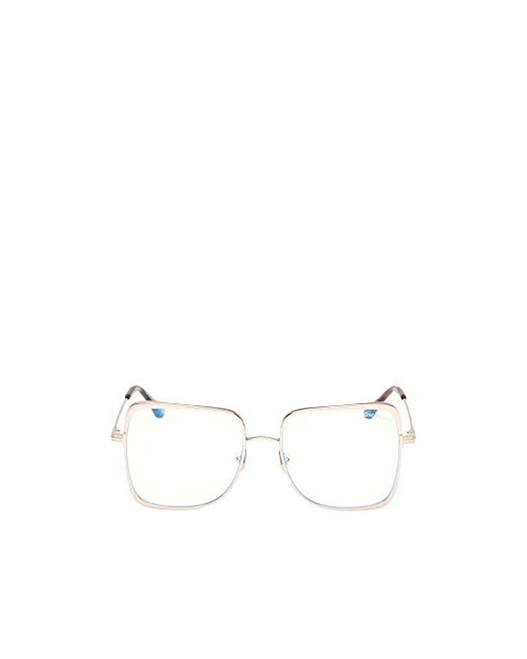 Tom Ford Natural Square-Frame Temple-Tips Glasses