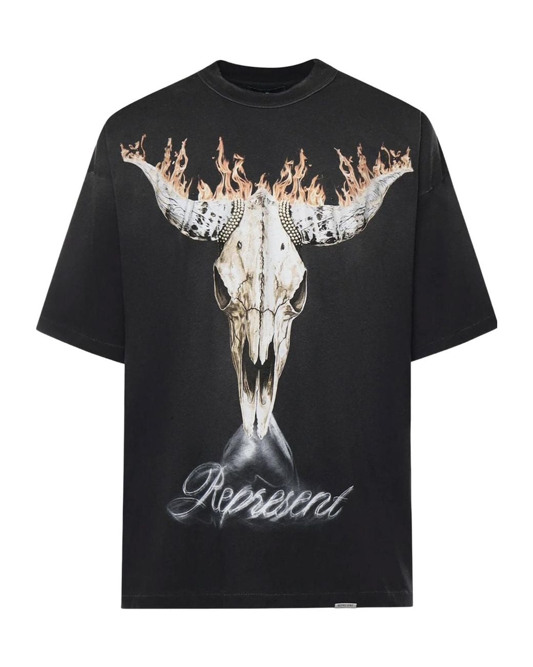 Represent Black T-Shirts And Polos Cotton for men