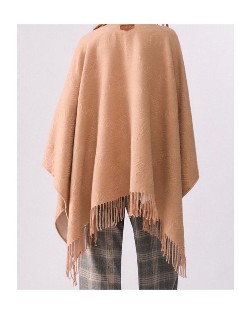Liu Jo Pink Logo-Jacquard Fringed Scarf
