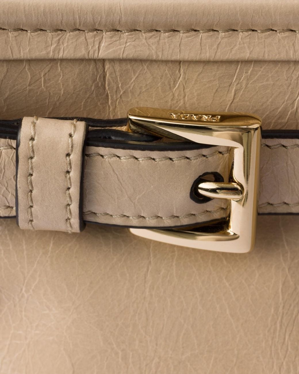 Prada Natural Bonnie Extra-Large Leather Handbag