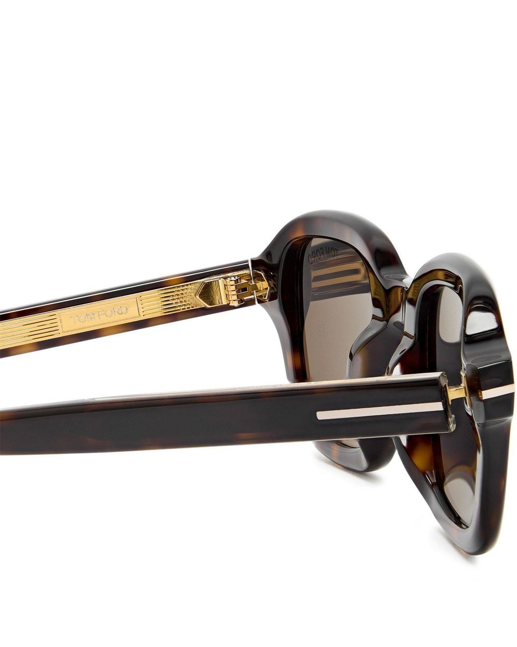 Tom Ford White Small Rectangular Sunglasses for men