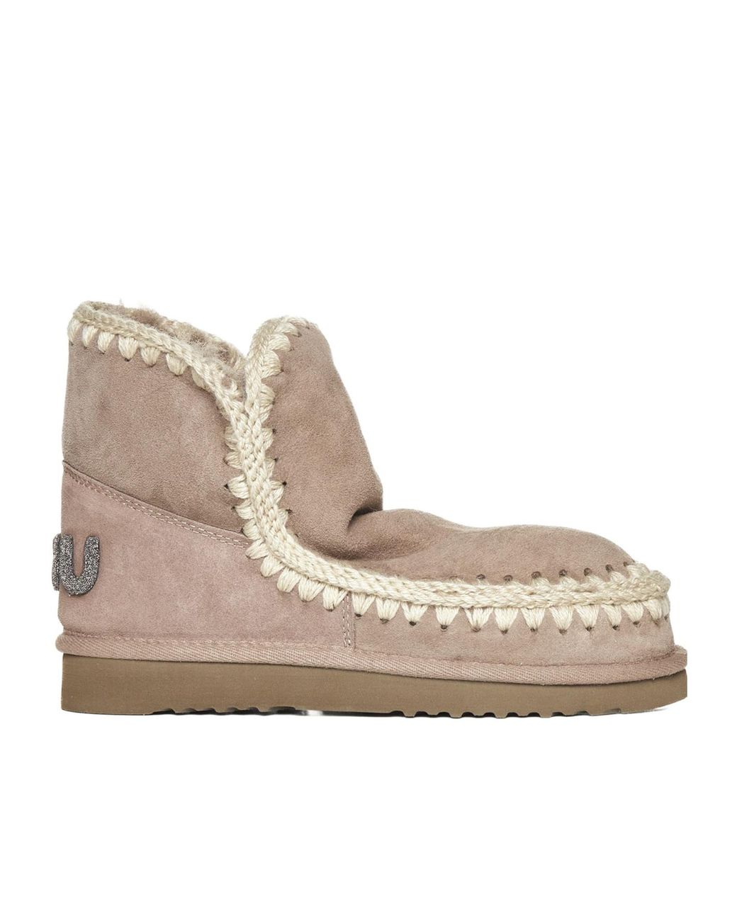 Mou Natural Round Head Snow Boots