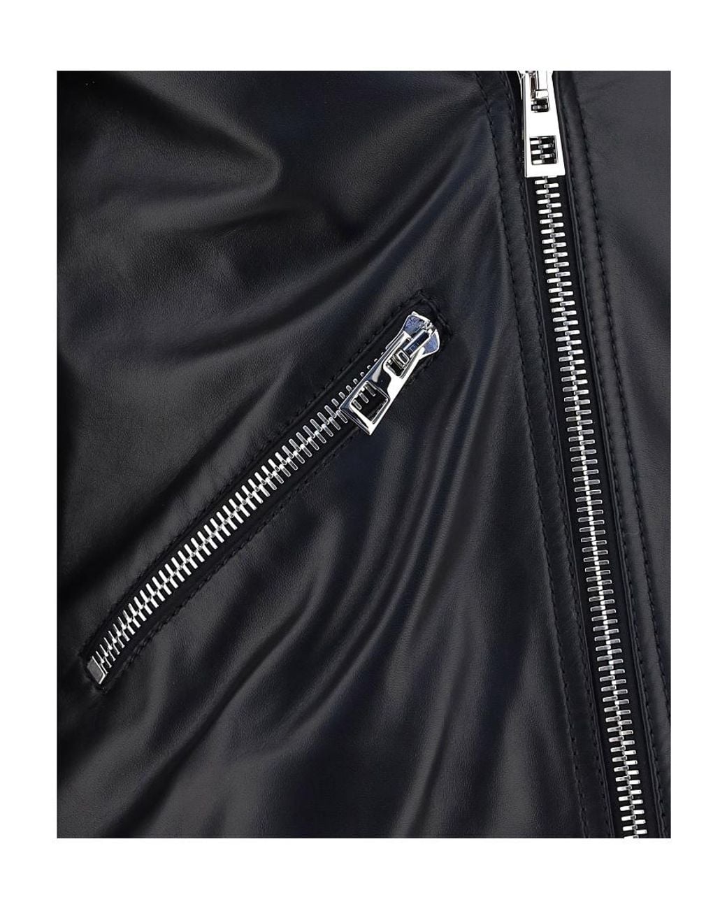 Loewe Black Biker Jacket for men