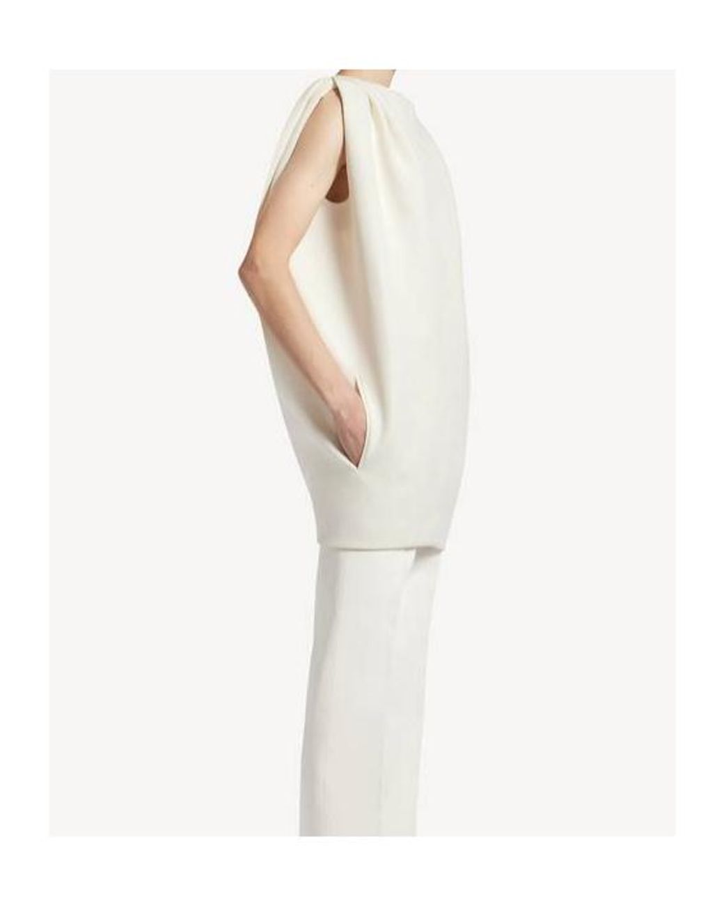 Balenciaga White Short Sack Dress