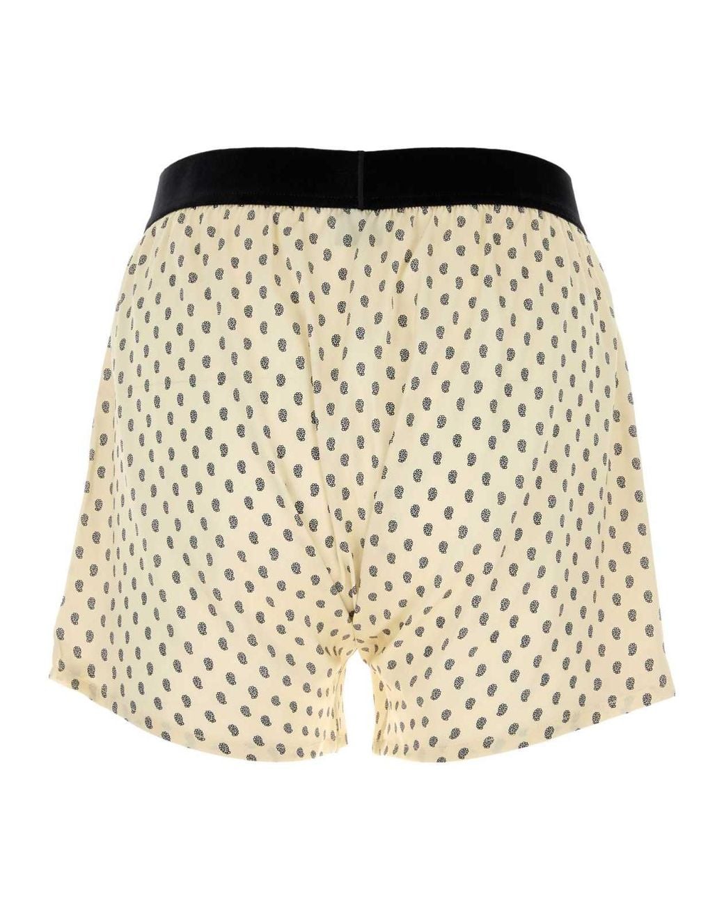 Tom Ford Natural Paisley Printed Bottoms for men